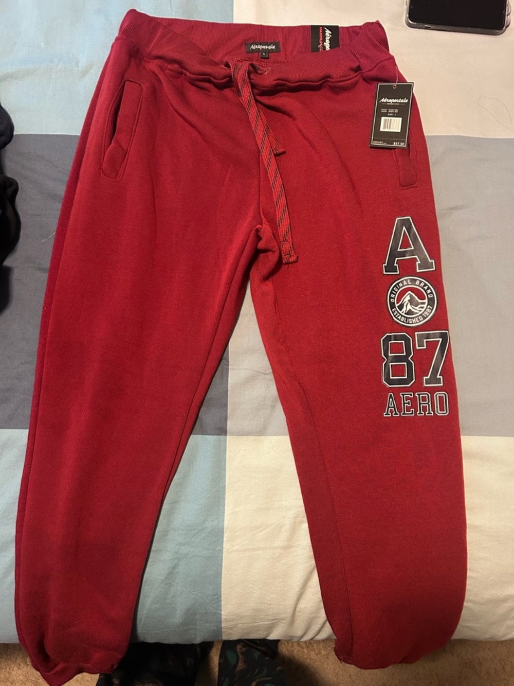 NWT Maroon Aero Men’s Sweatpants